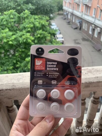 Насадки на стики Skull & co для nintendo switch