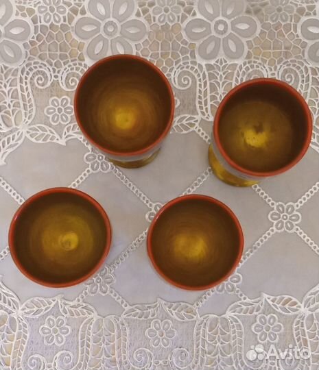 Рюмки деревянные. Винтаж. СССР. Хохлома