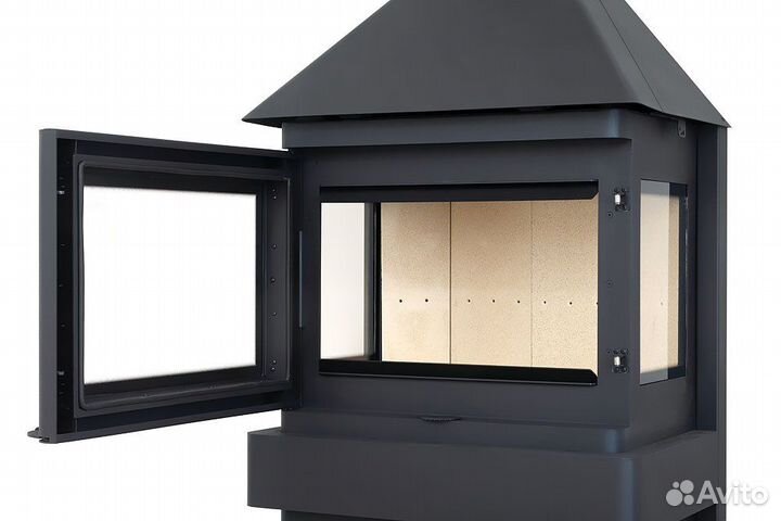 Камин Прага 3 стекла