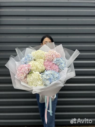 Букет цветов гортензия