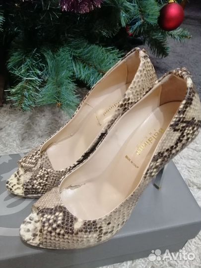 Туфли под питона, на шпильке, 39 р. Baldinini