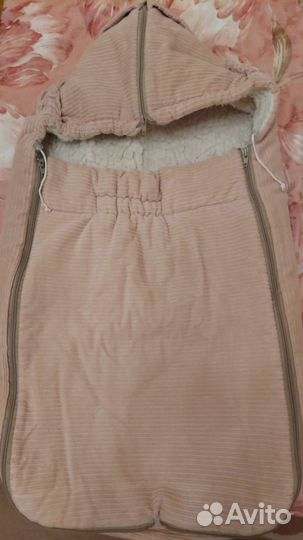 Зимний конверт на овчине (в коляску/санки)