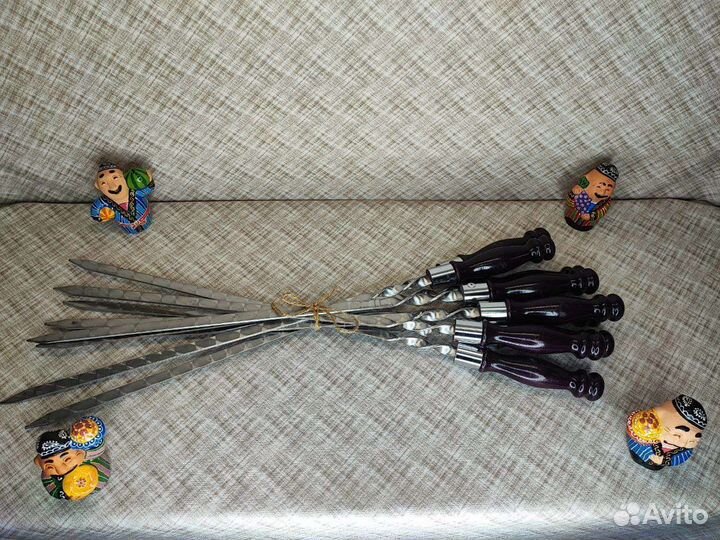 Шампуры с деревянной ручкой 40 и 50 см