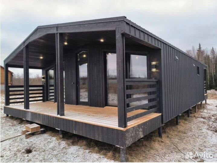Каркасный дачный дом с доставкой 75 м кв, арт. во-6554