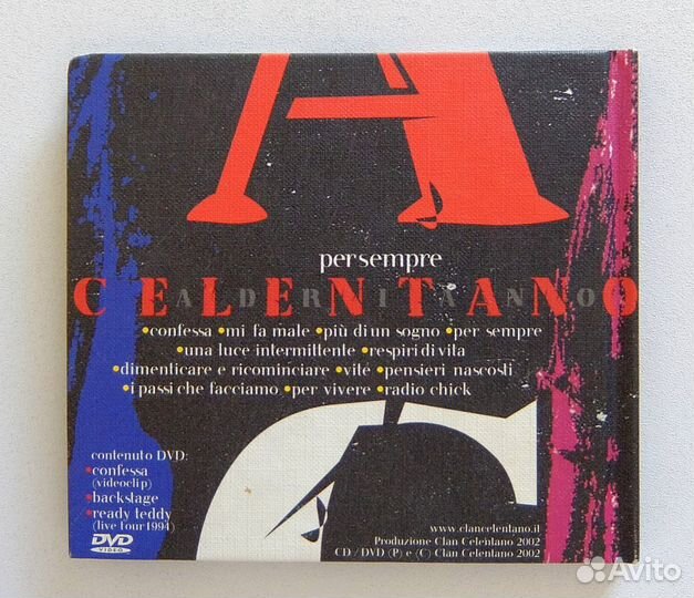 Adriano Celentano. Per Sempre. CD+DVD. 2002