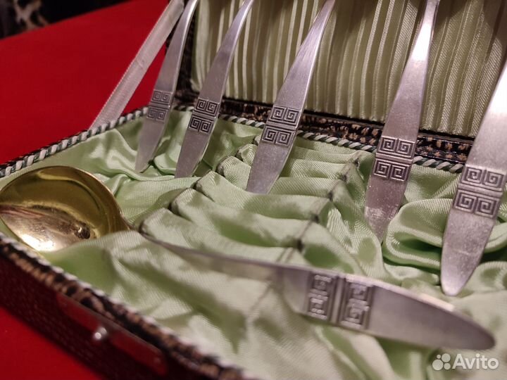 Набор чайных ложек СССР 1972г. Серебро 916 пробы