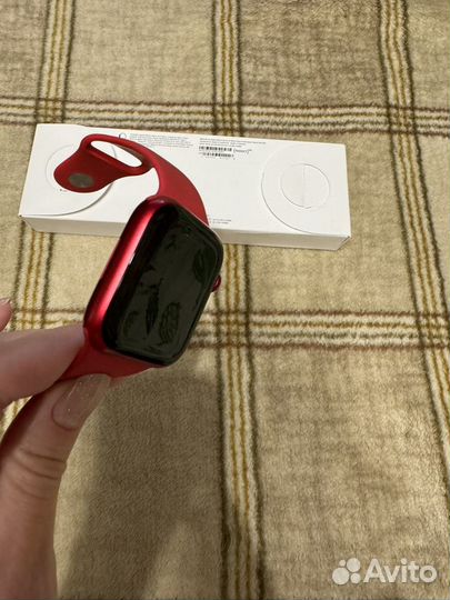 Часы apple watch 9 45 mm red