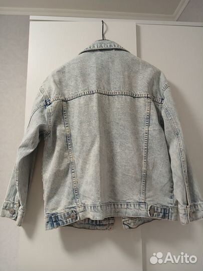 Джинсовая куртка для мальчика/девочки, размер 146