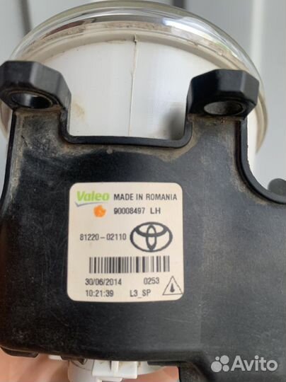 Противотуманная фара Королла