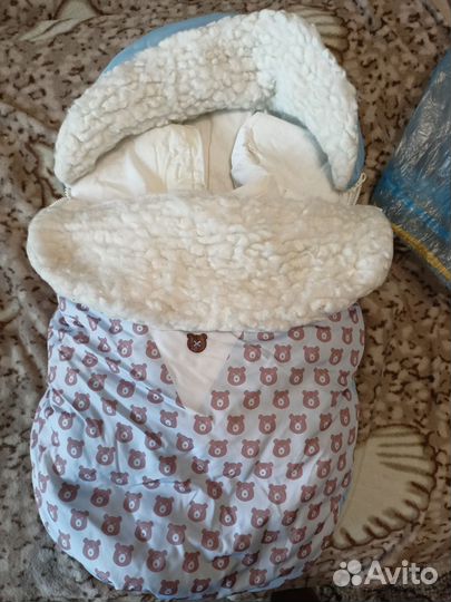 Зимний конверт в коляску