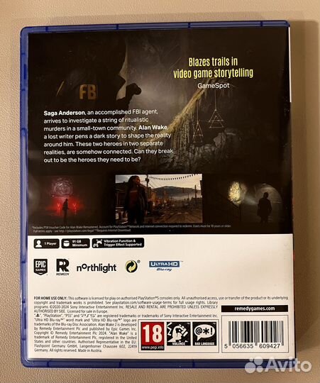 Alan Wake 2 Deluxe Edition PS5 диск (ppsa23792)