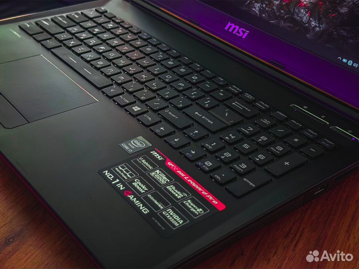 Ноутбук MSI Leopard: Intel i7 + GTX 1060