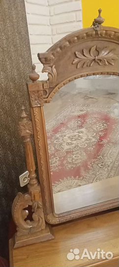 Зеркало накомодное старинная XIX век