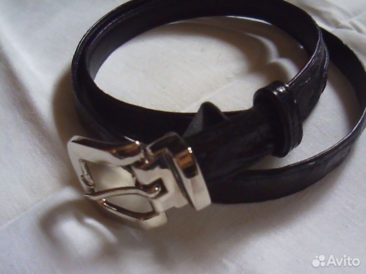 Ремень женский, новый. Из кожи крокодила