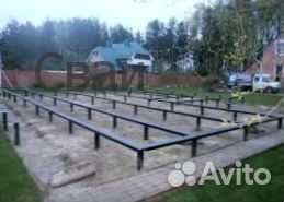 Свайный фундамент, монтаж свай