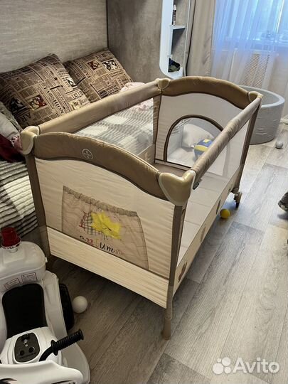 Манеж кровать babyton