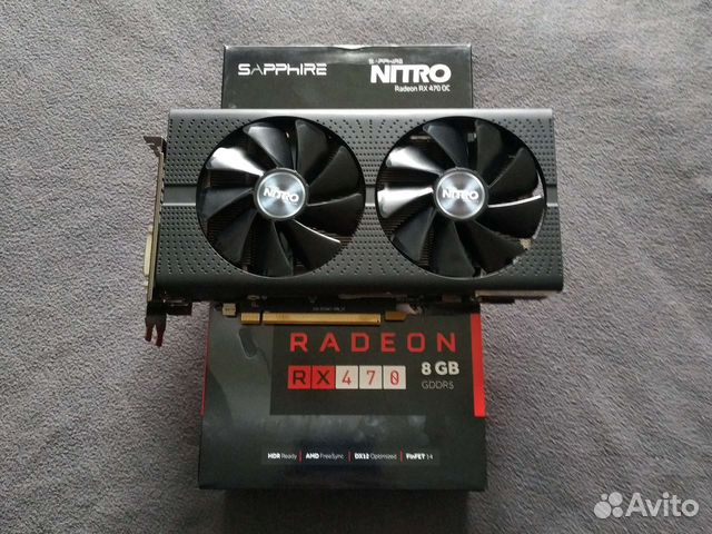 Видеокарта rx 470 8gb Sapphire nitro купить в Санкт-Петербурге ...