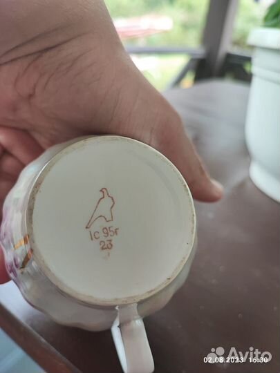 Молочник розовая сирень Дулево