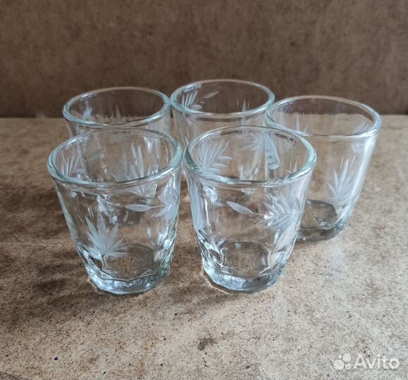 Хрустальные рюмки Чехия. СССР