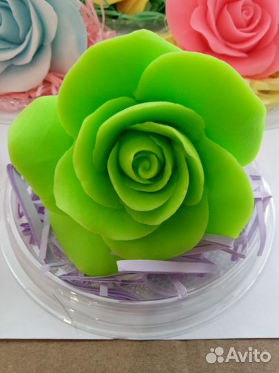 Роза из мыла в колбе, подарок на день рождение