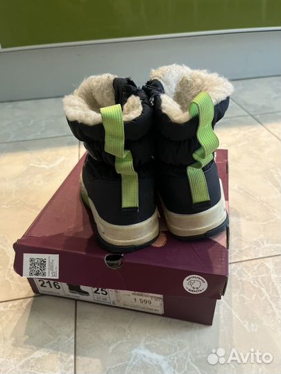 Ботинки зимние детские 25