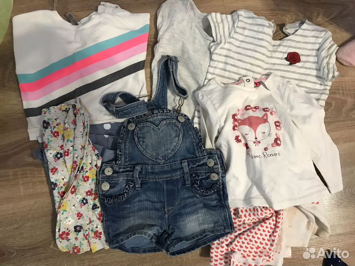 Пакет с детскими вещами на 12-18мес Zara, HM