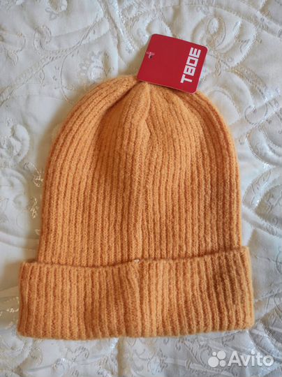 Вязаная шапка бини новая с биркой