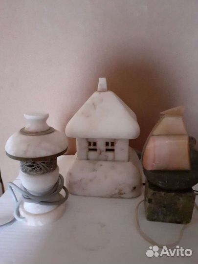 Светильники ночники СССР мрамор и другие