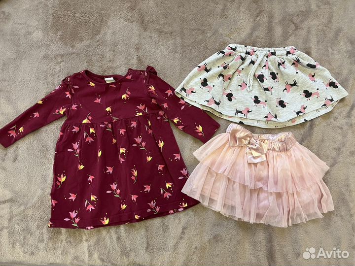 Одежда на девочку пакетом 80-86