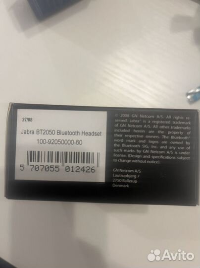 Bluetooth-гарнитура Jabra BT2050