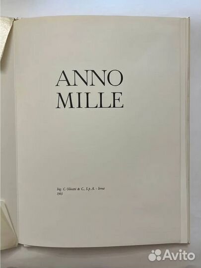 Художественный альбом Anno Mille, 1963 г