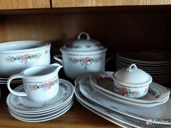 Столовый сервиз Ильменау гдр