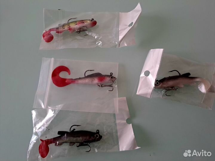 Воблеры, попперы, блесна новые 17 штук