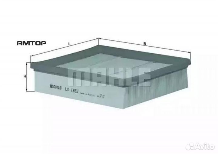 Mahle LX1652 Фильтр воздушный