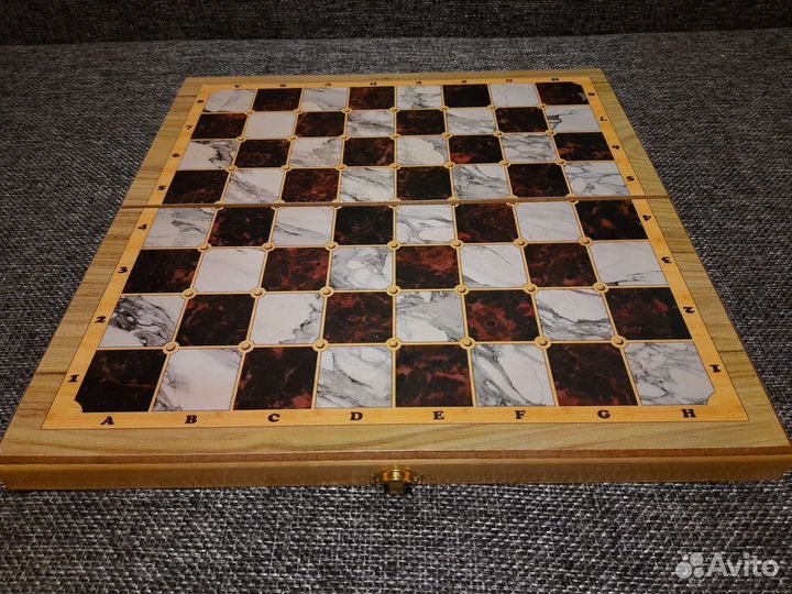 Шахматы Нарды Шашки 3в1, Размер 40х40