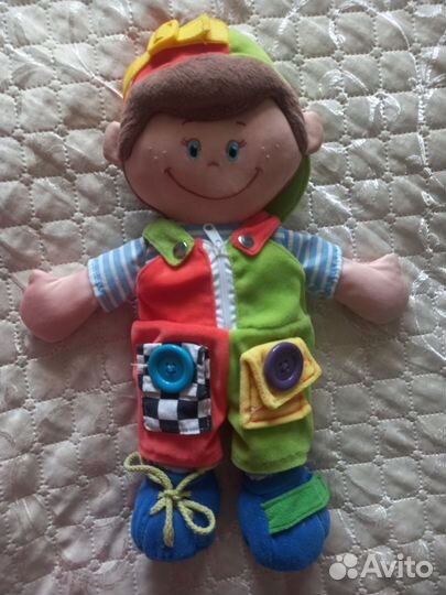 Развивающая игрушка кукла мягкая