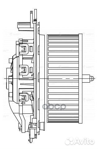 Вентилятор отопителя салона skoda octavia 13