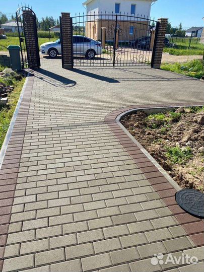 Укладка тротуарного плитки,дренаж