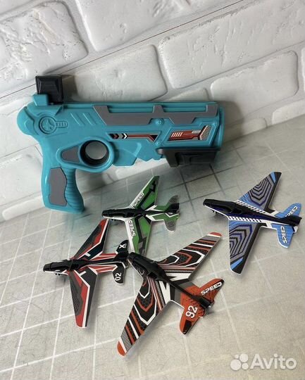 Детский пистолет катапульта с патронами