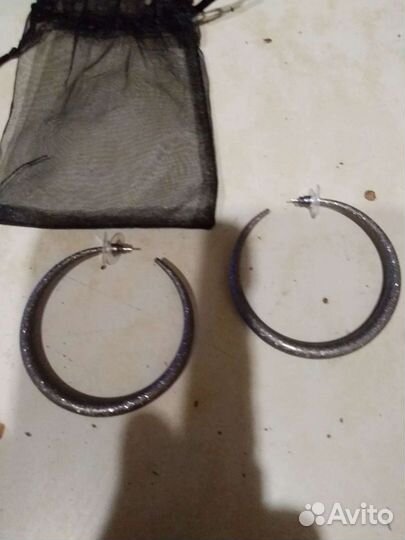 Серьги кольца