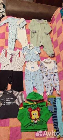 Много вещей на мальчика до года и старше