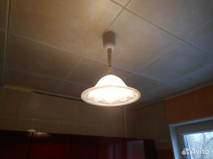 Плафон потолочный матовое стекло новый в сборе