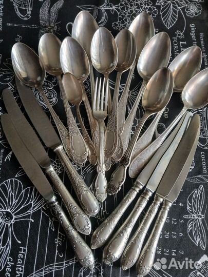 Столовые приборы мельхиор СССР (20 шт)