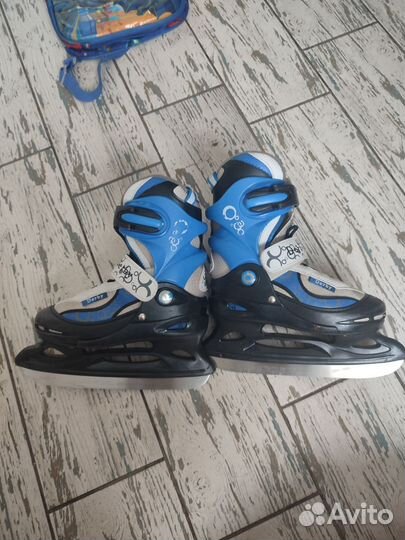 Коньки детские раздвижные, 30-33 размер