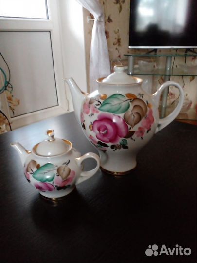 Чайник заварочный фарфоровый СССР большой