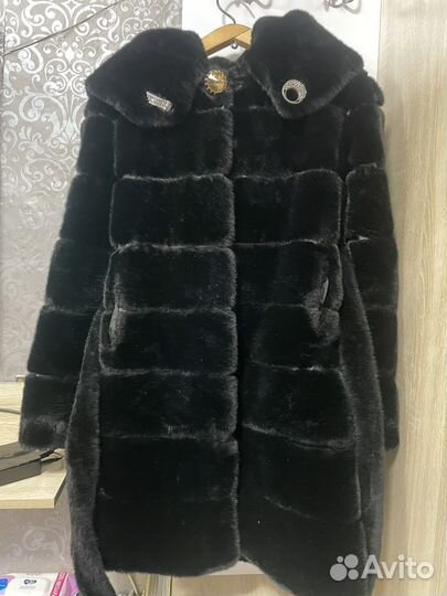 Шуба из искусственного меха