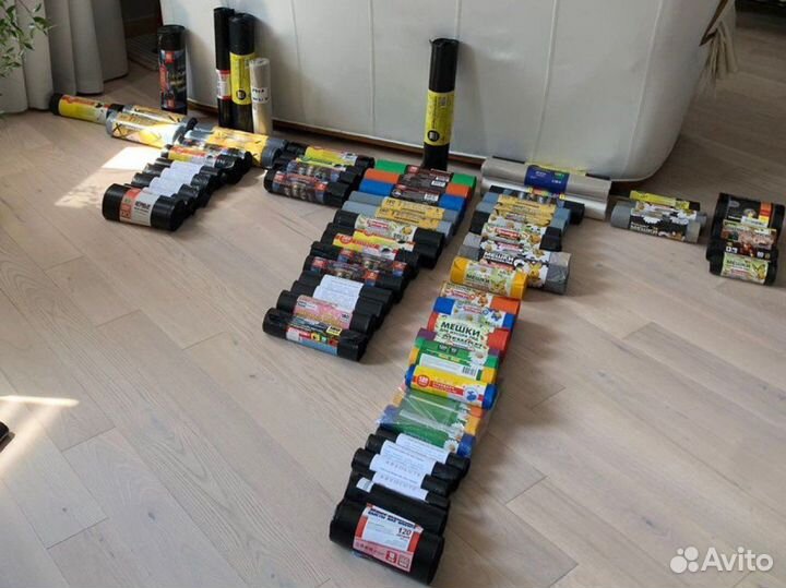 Прочные мешки для мусора от 30 до 300 литров