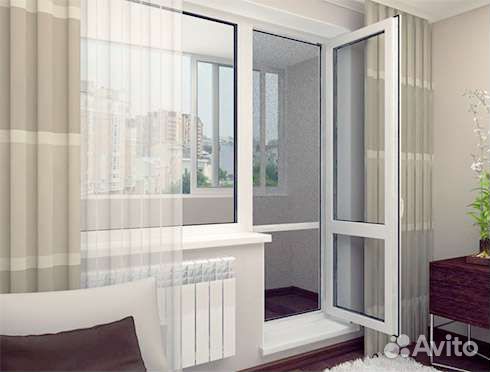 Балкон пластик в 5 этажку, балконный блок