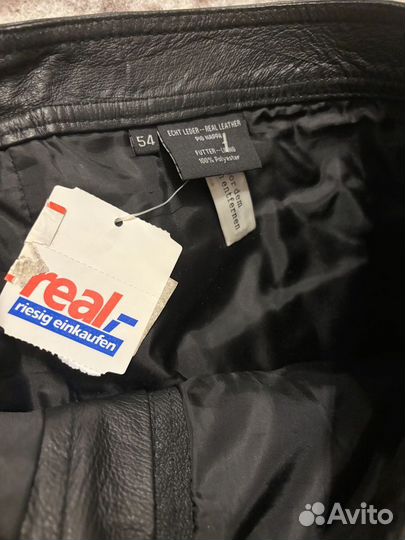 Новые кожаные штаны 54 р-р