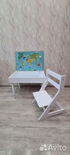 Световая стол- песочница с стулом myplayroom
